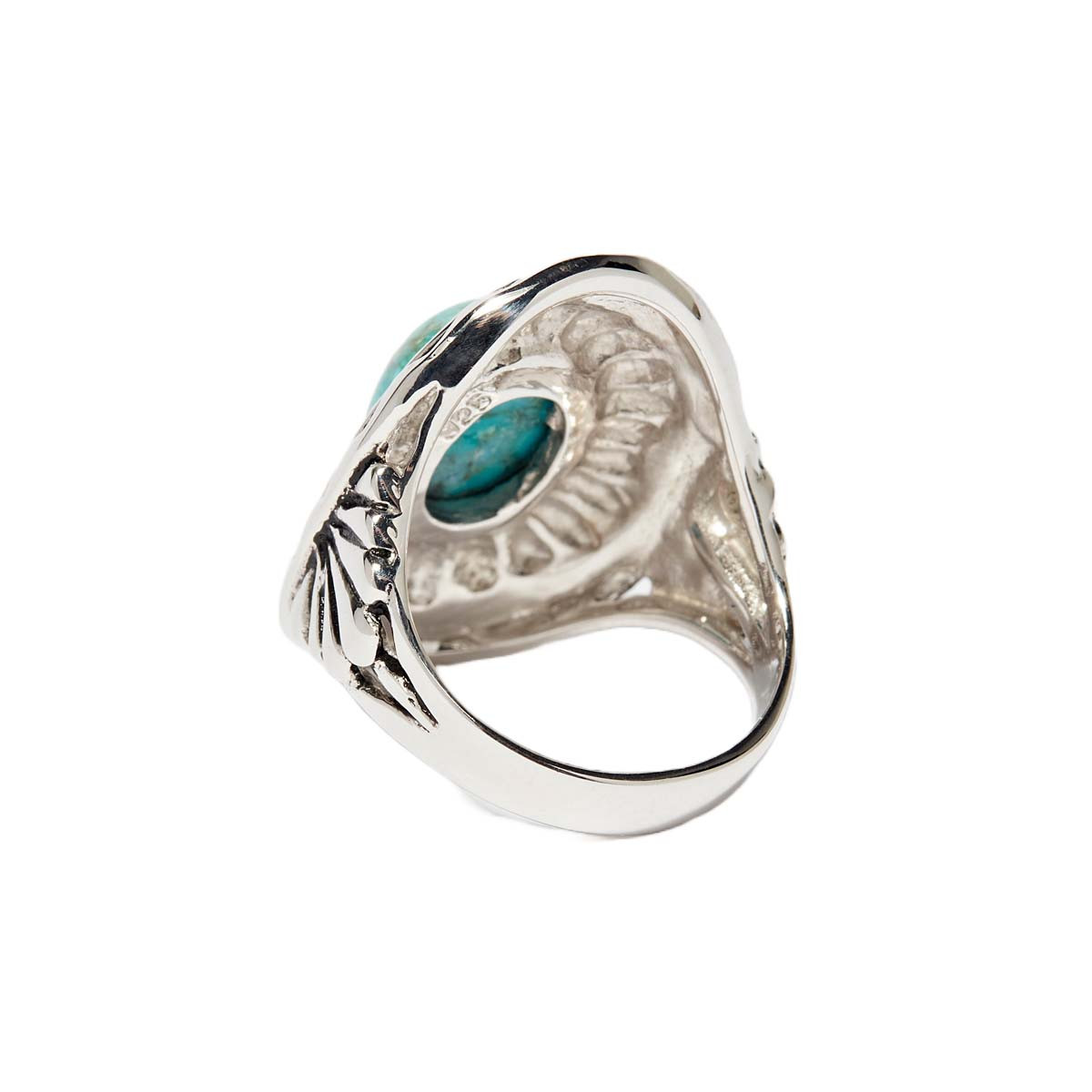 Bague "Chantico Turquoise" Argent 925 Bague "Alhelí" Turquoise 2,70ct et Argent Massif 925/1000