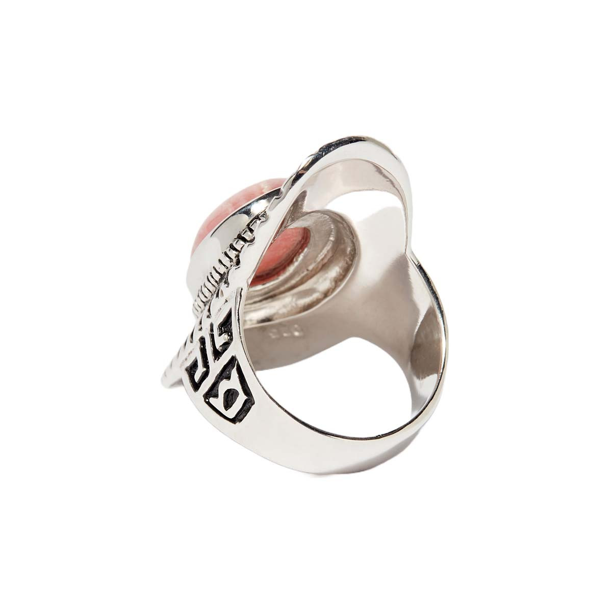 Bague "Simpira Rhodochrosite" Argent 925 Bague "Alegría" Rhodochrosite 4,90ct et Argent Massif 925/1000
