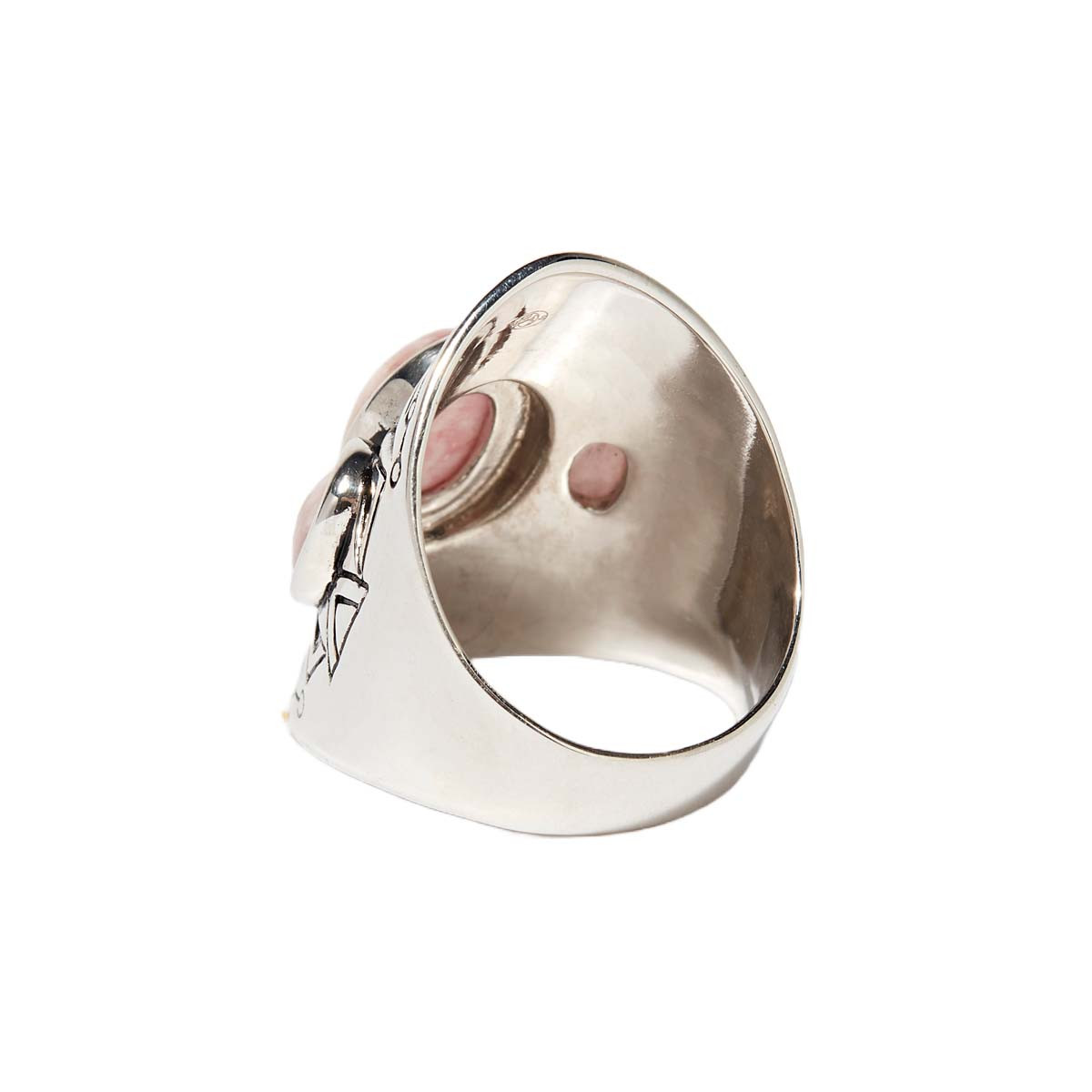 Bague "Aguacate" Rhodochrosite 3,60ct/3 et Argent Massif 925/1000