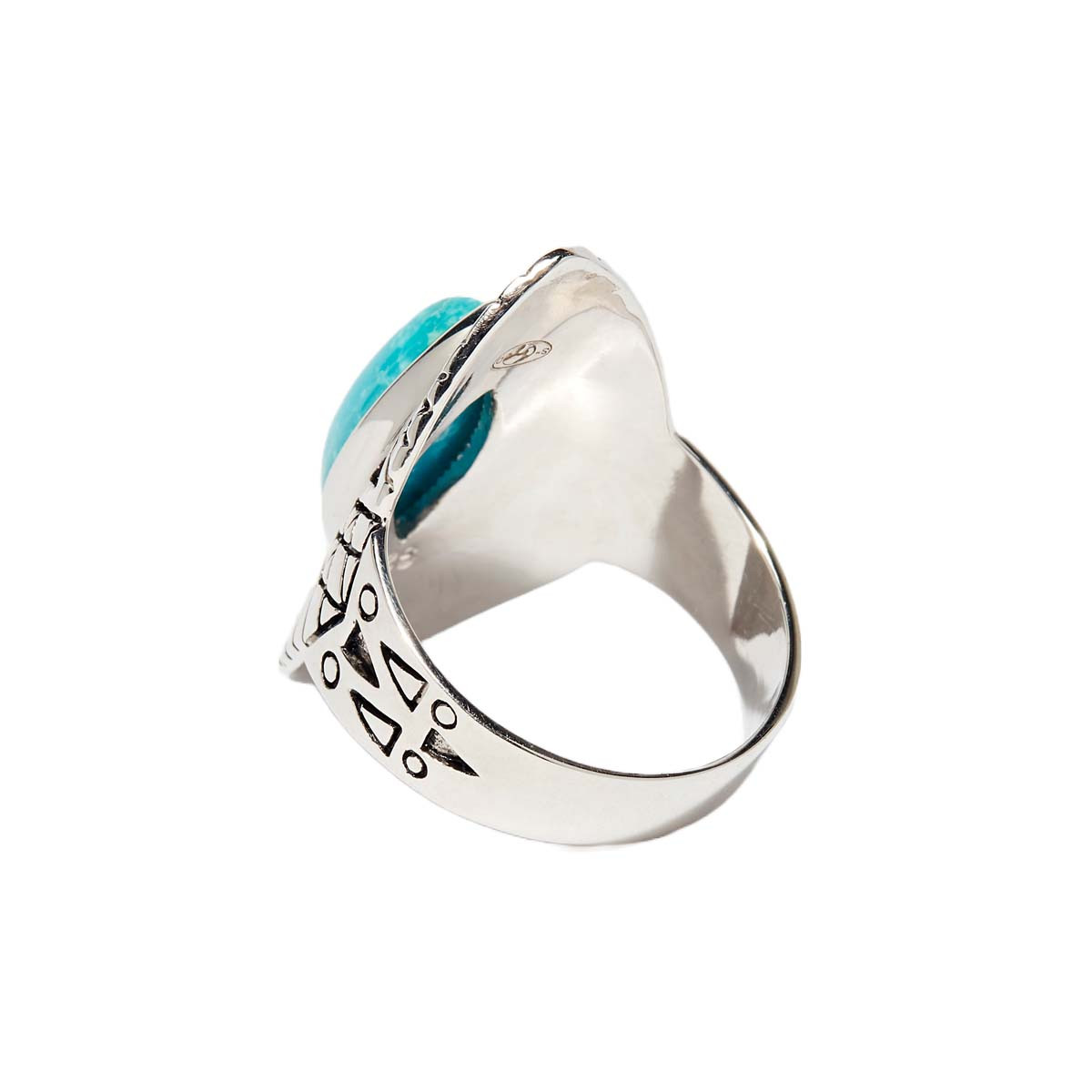 Bague "Algarrobo" Turquoise 1,80ct et Argent Massif 925/1000