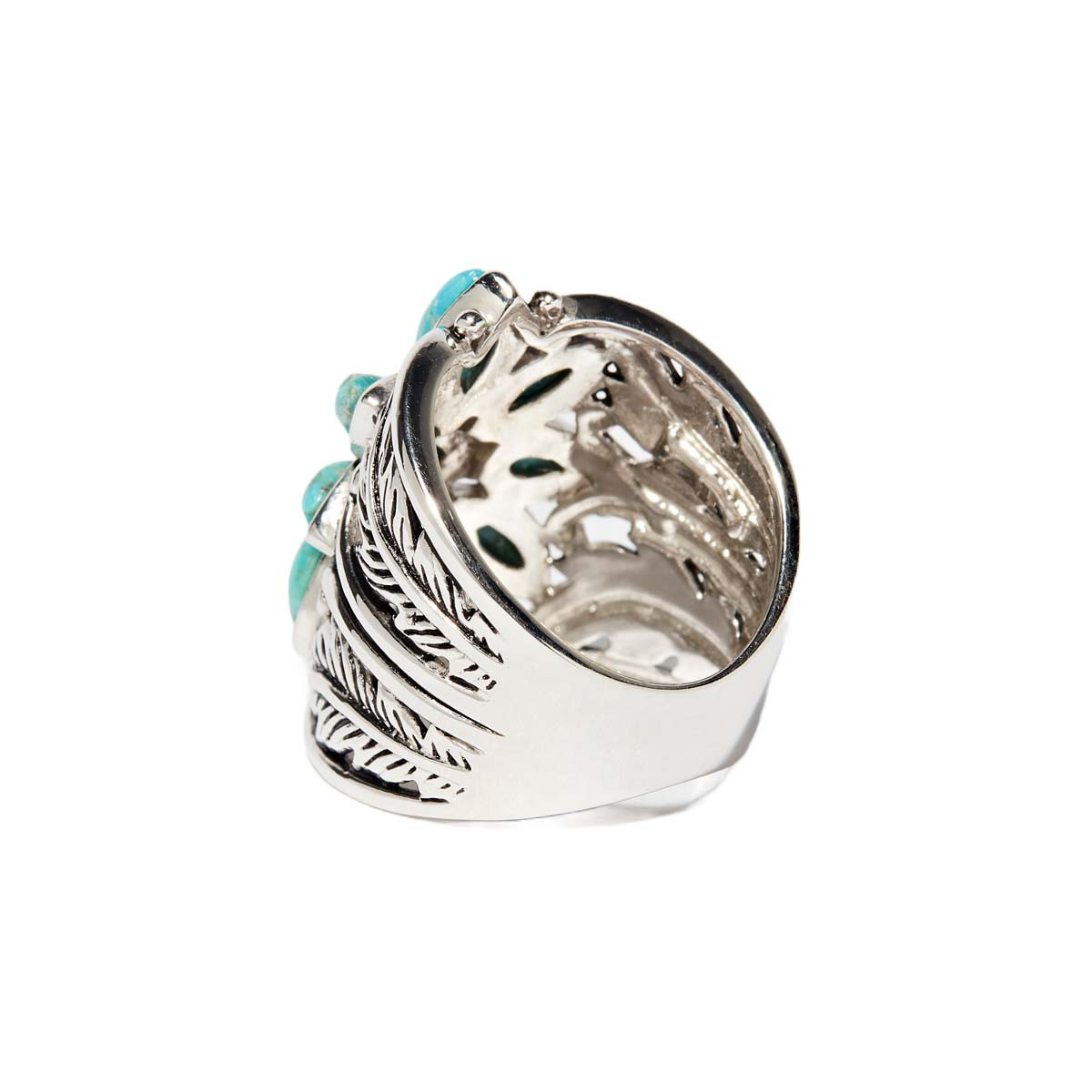 Bague "Amancay" Turquoise 2,20ct et Argent Massif 925/1000