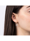 Boucles d'oreilles Or jauneet zirconium