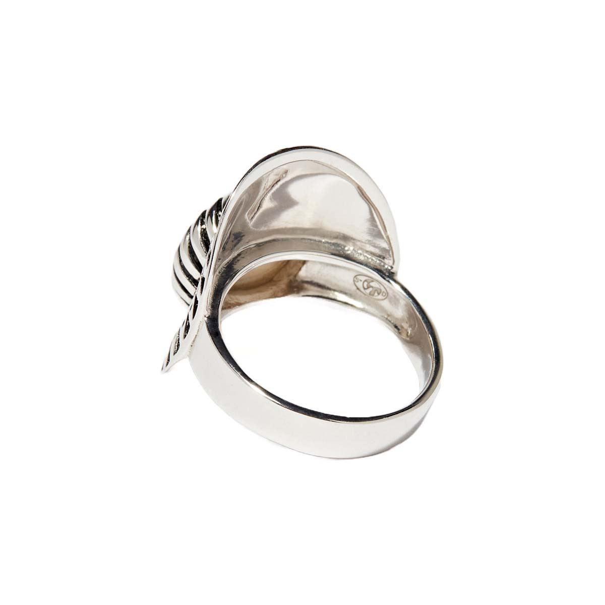 Bague "Tezcatlipoca Nacre" Argent 925 Bague "Achiote" Nacre 3,10ct et Argent Massif 925/1000