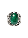 Bague "Amimitl Malachite" Argent 925