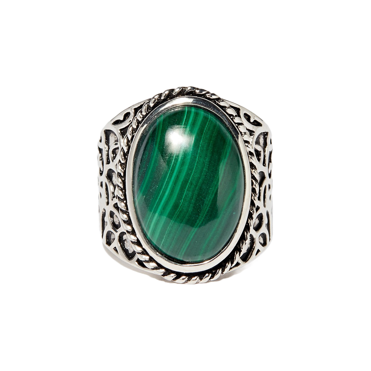 Bague "Amimitl Malachite" Argent 925 Bague "Amimitl Malachite" Argent 925