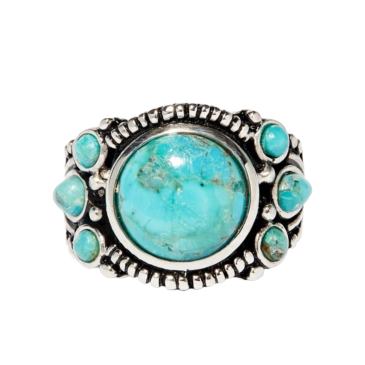 Bague "Apamate" Turquoise 4,50ct et Argent Massif 925/1000