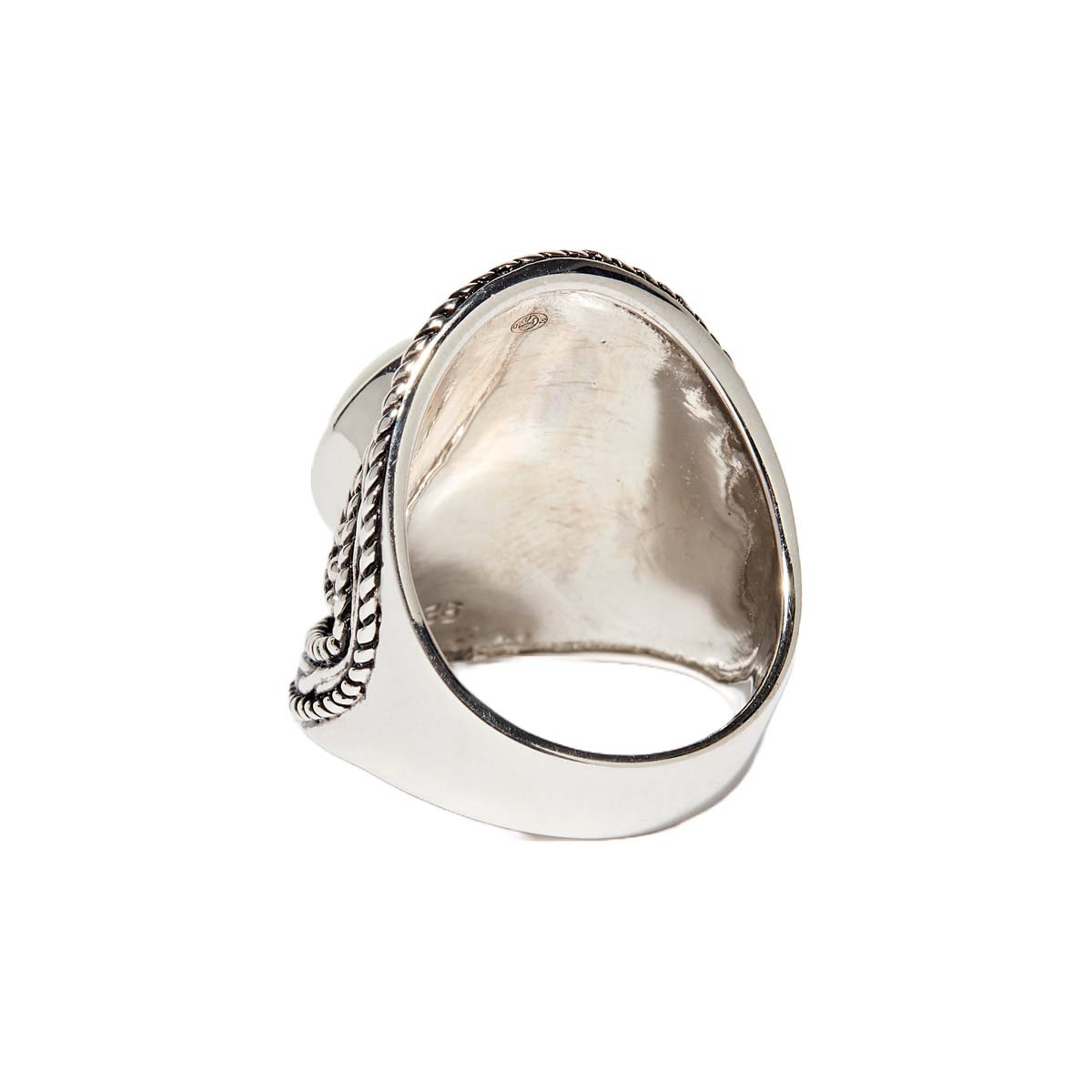 Bague "Balsamina" Nacre 4,50ct et Argent Massif 925/1000
