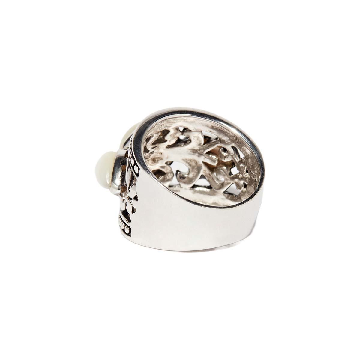 Bague "Cica" Nacre 5,80ct et Argent Massif 925/1000