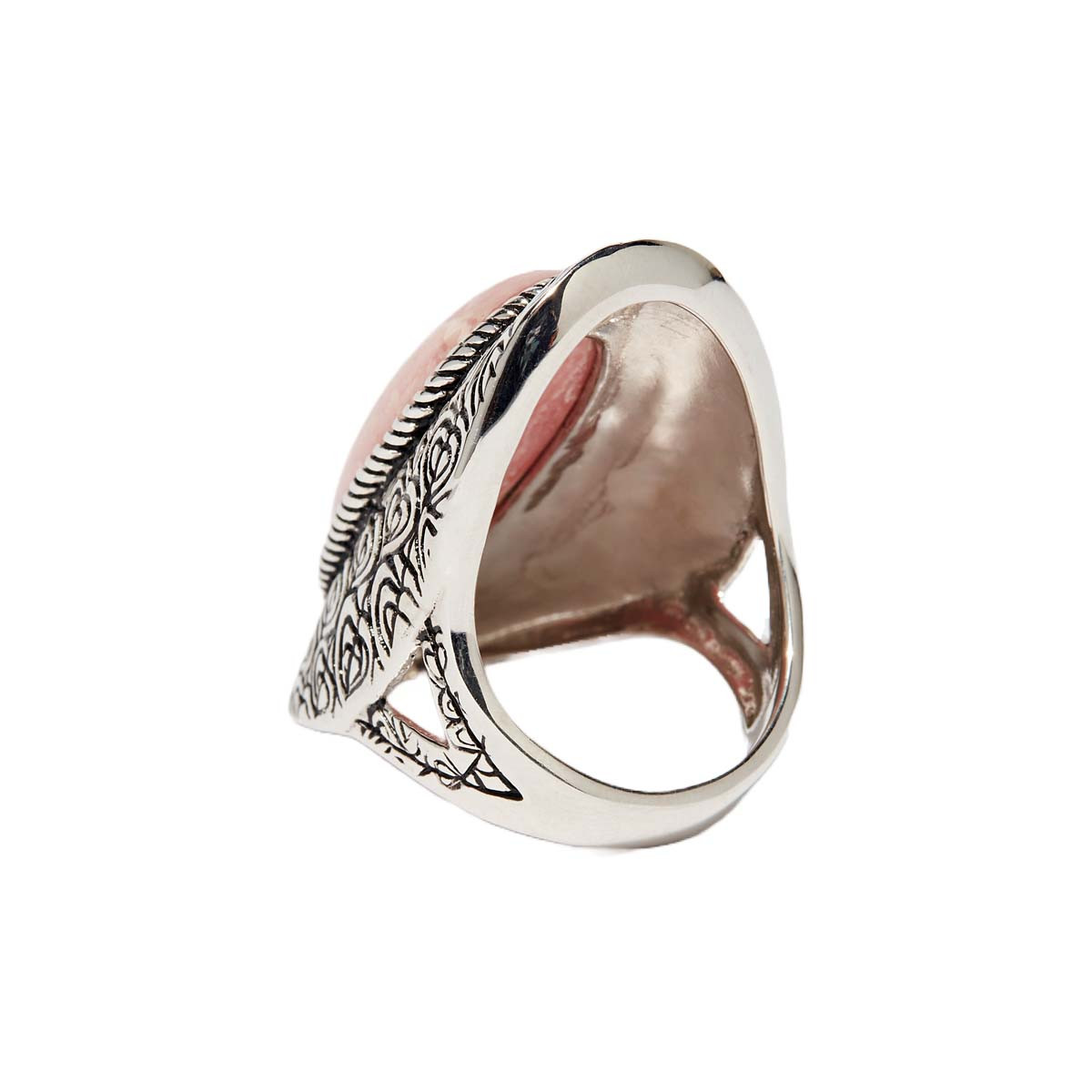 Bague "Cupey" Rhodochrosite 11,70ct et Argent Massif 925/1000