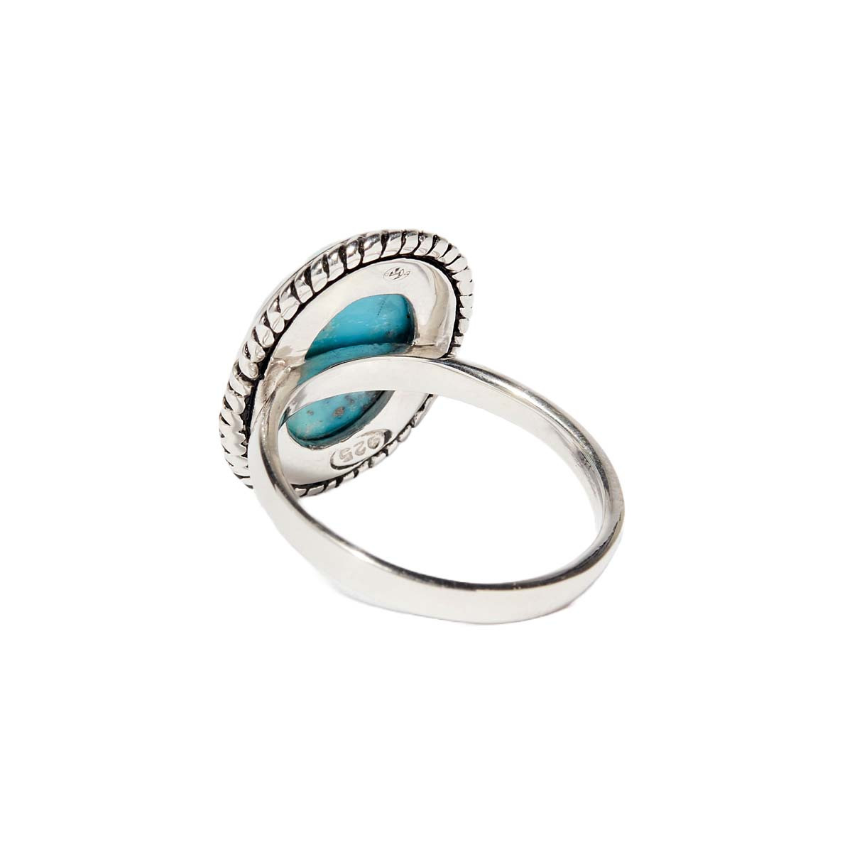 Bague "DienteDeLeón" Turquoise 4ct et Argent Massif 925/1000