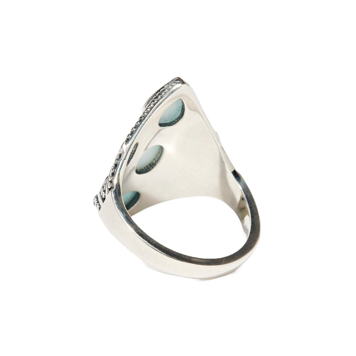 Bague "Eucalipto" Larimar 2,09ct et Argent Massif 925/1000