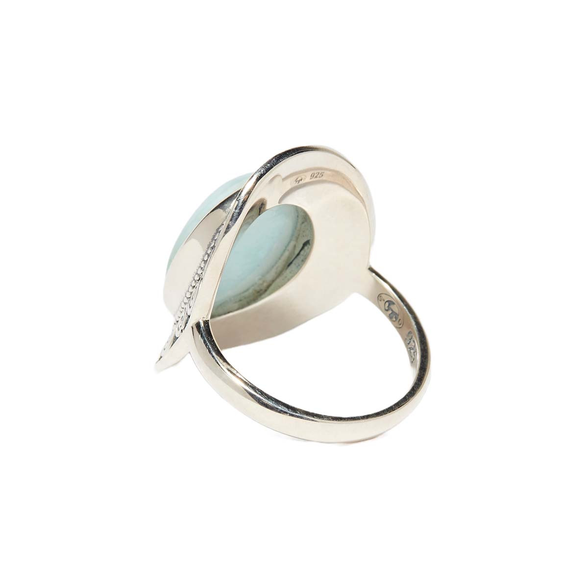 Bague "Fucsia" Larimar 4,99ct et Argent Massif 925/1000