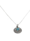 Collier argent massif et pierre naturelle