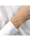 Bracelet Or jaune 375/1000 et perles