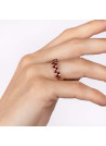 Bague "Princesse Grace Rubis" Or jaune et Diamants