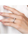 Bague "Bel Eclat" Or blanc et Diamants