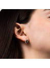 Boucles d'oreilles Or Jaune Diamant et Saphir