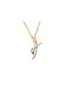 Pendentif Danse Or Bicoloreet Diamant