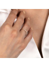 Bague Alliance "Kuantan" Or jaune et Diamants