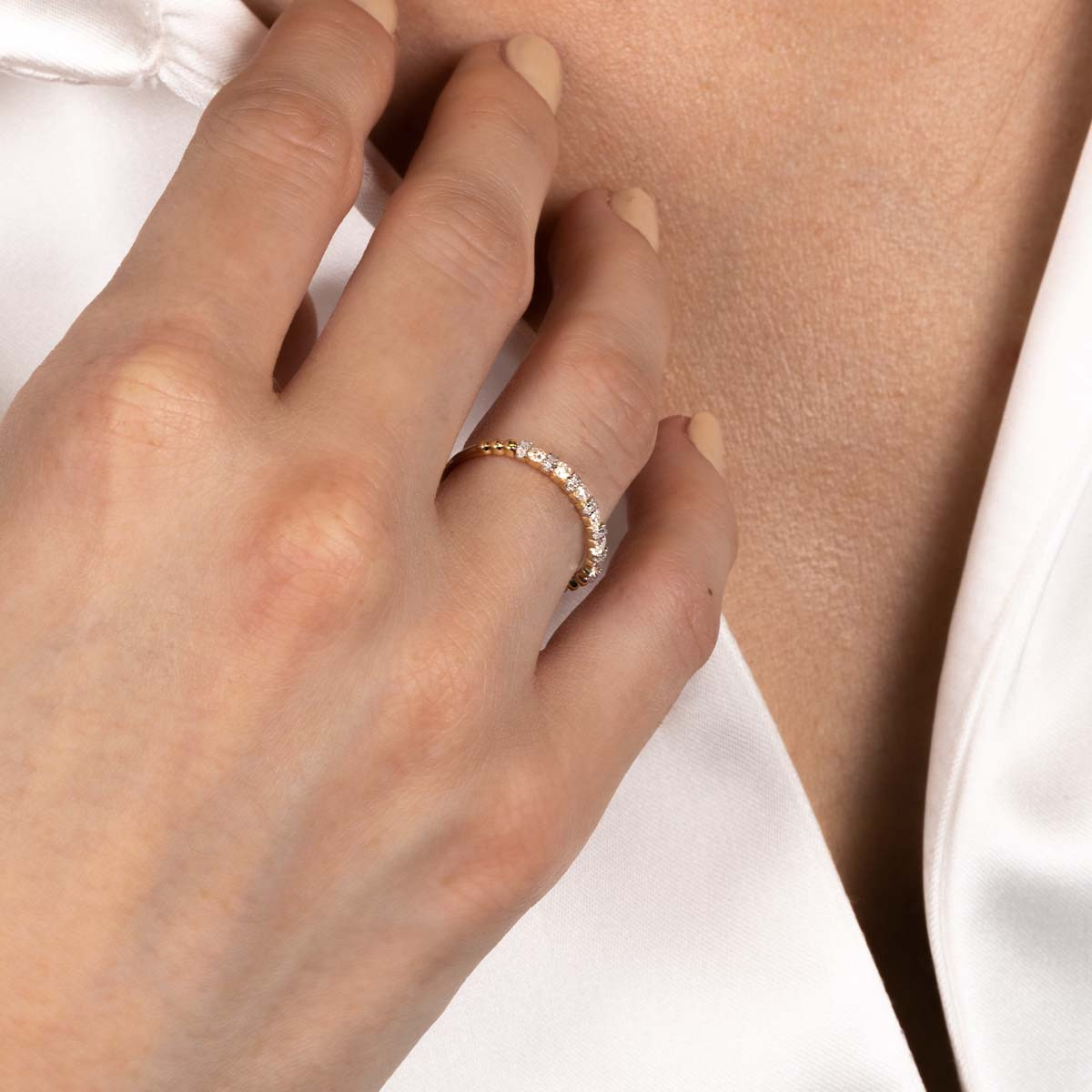 Bague "Fanny" Or jaune et Diamant