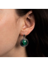 Boucles d'oreilles argent massif et pierre naturelle