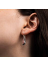 Boucles d'oreilles argent massif et pierre naturelle