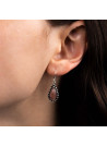 Boucles d'oreilles argent massif et pierre naturelle