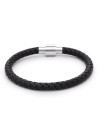 Bracelet aimenté cuir noir