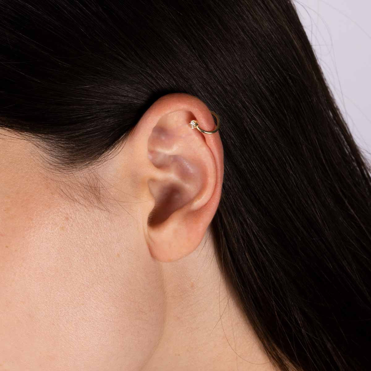 Boucle d'oreille de cartilage "Lya" Or Jaune 375/1000