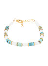 Bracelet "Ichtaca" Amazonite blanche, Opale Turquoise