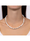 Collier "Atlacoya" Opale blanche
