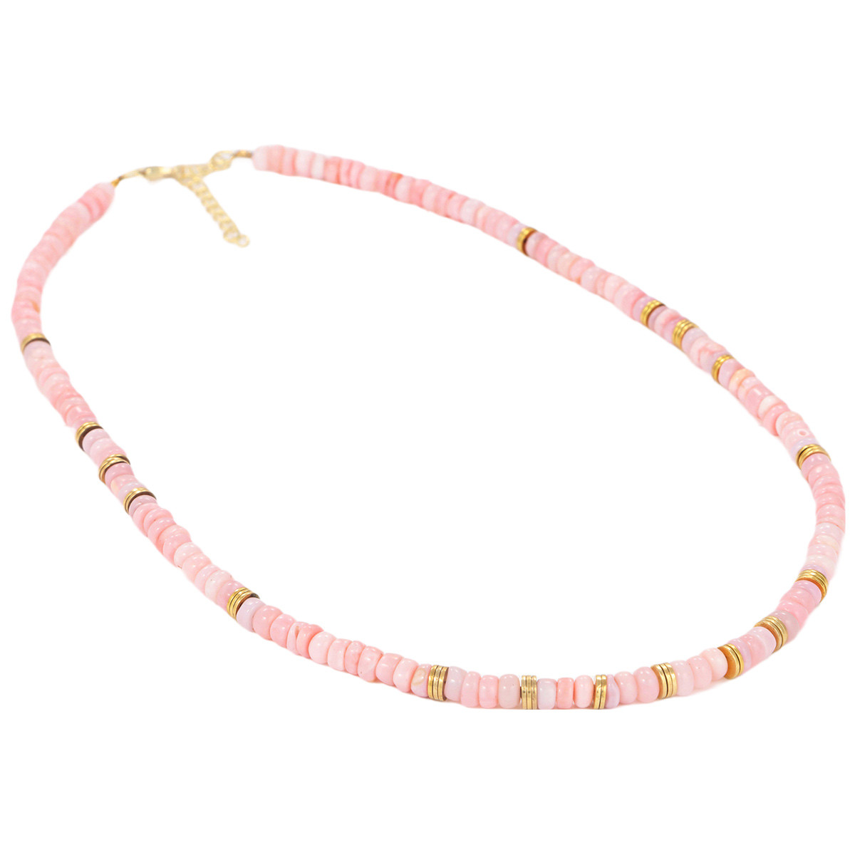 Collier "Atlacoya" Opale rose Collier "Inga" Opale Rose