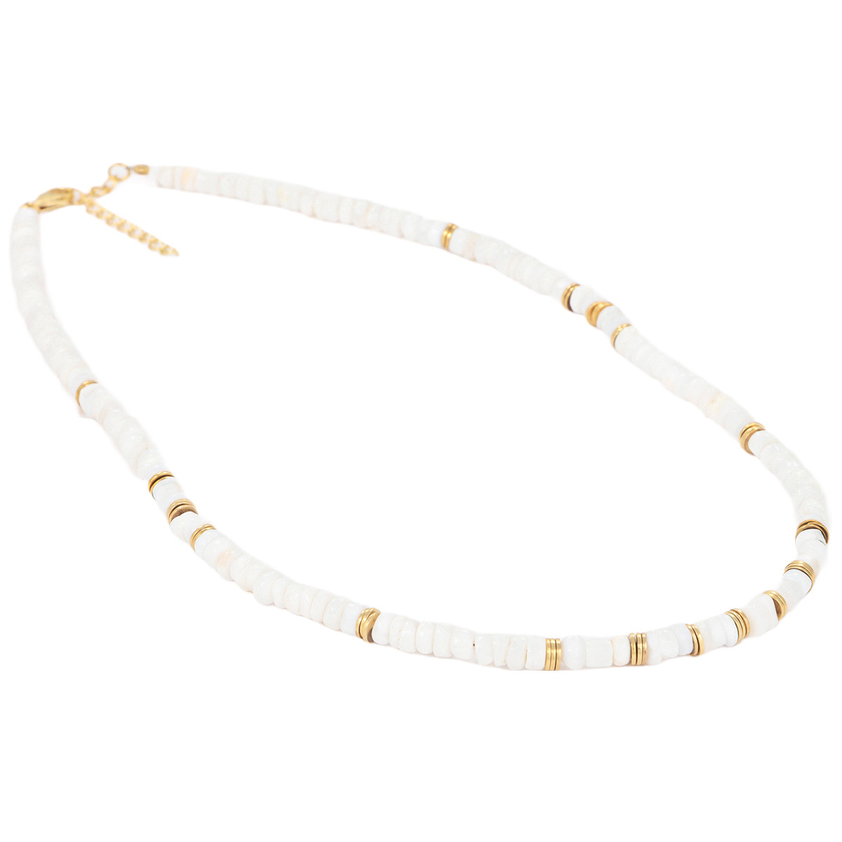 Collier "Inga" Opale Blanche