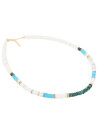 Collier "Atlacoya" Opale, Turquoise et Malachite