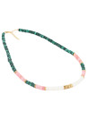Collier "Atlacoya" Malachite et Opale