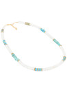 Collier "Ichtaca" Amazonite, Opale et Turquoise
