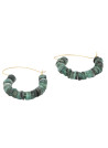 Boucles d'oreilles "Citlalli" Emeraude