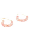 Boucles d'oreilles "Citlalli" Opale rose