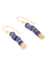 Boucles d'oreilles "Quetzal" Lapis