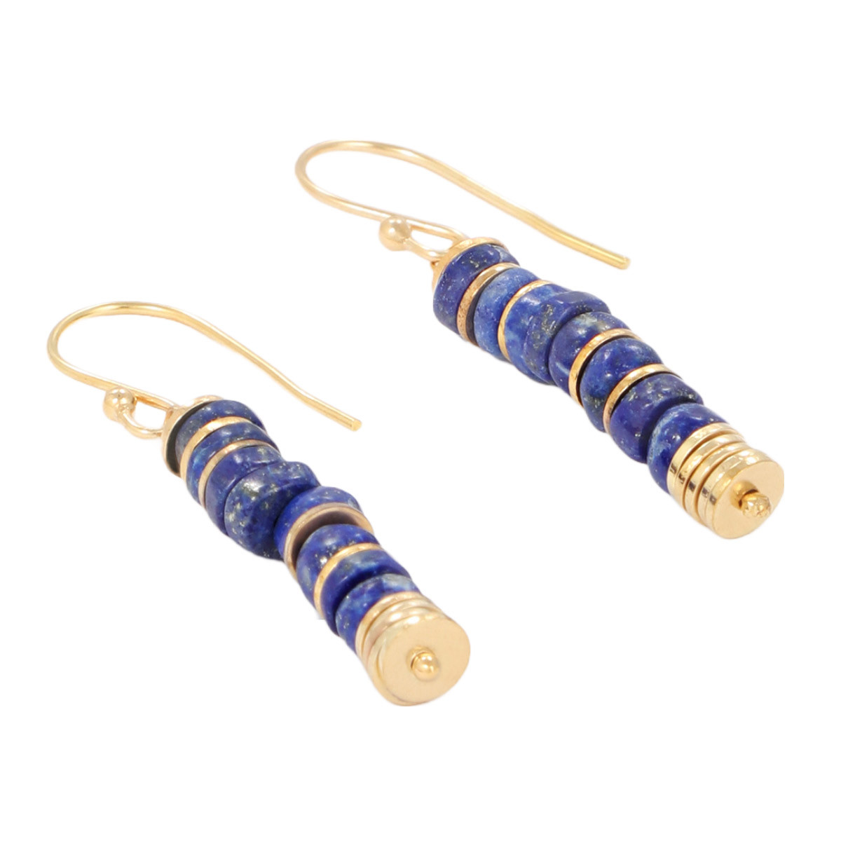 Boucles d'oreilles "Quetzal" Lapis Boucle d'oreilles "Siempreviva" Lapis
