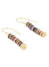 Boucles d'oreilles "Quetzal" Multi Tourmaline
