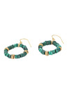 Boucles d'oreilles "Zaniyah" Malachite