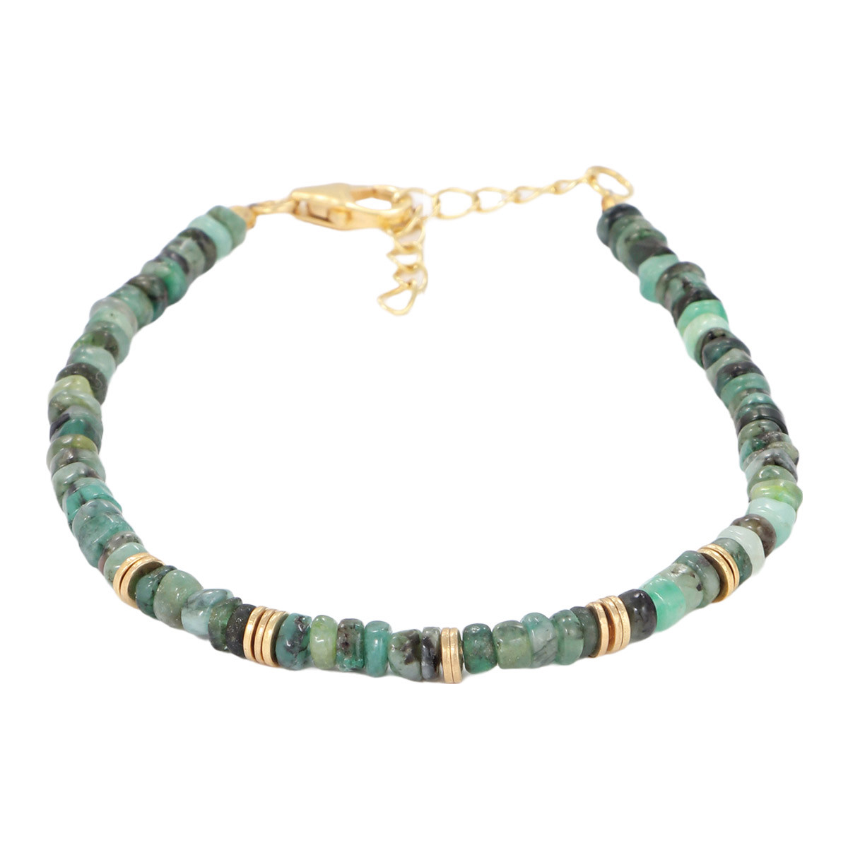 Bracelet "Atlacoya" Emeraude Bracelet "Charapita" Emeraude