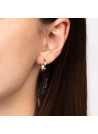 Boucles d'oreilles Or blancet perles