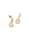 Boucles d'oreilles "Phybie", Nacre blanche