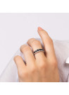 Bague "Sitra Saphir" Or blanc et Diamants