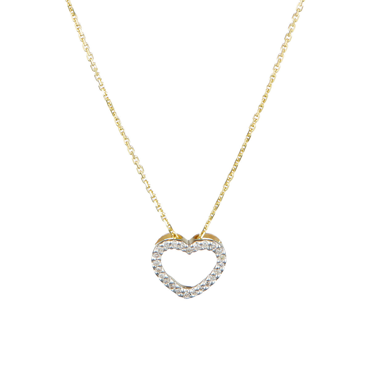 Pendentif "Joli Coeur PM"Or et Diamants Pendentif "Mon Chéri" Or jaune et Diamant
