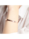 "MERVEILLEUSE DE MÈRE EN FILLE" bracelet jonc rosé à message