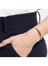 "MAMIE JE T'AIME" bracelet jonc rosé à message