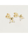 PDPAOLA Boucles d'oreilles - Buzz Gold - en argent doré